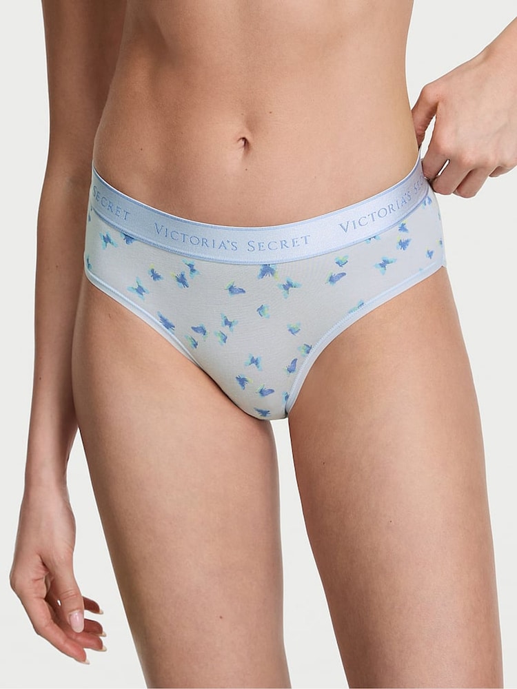 Victoria's Secret Blue Butterflies Hipster Knickers - Image 1 of 3