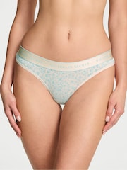 Victoria's Secret Blue Scattered Floral Thong Knickers - Image 1 of 2