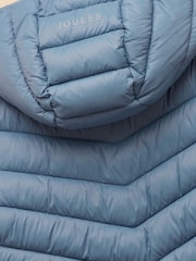 Joules Kids' Cairn Blue Showerproof Padded Coat with Hood - Image 5 of 5