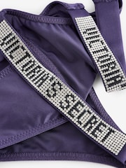 Victoria's Secret Valiant Purple Brazilian Shine Strap Knickers - Image 2 of 3