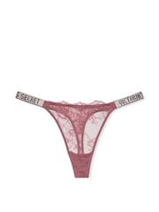 Victoria's Secret Purple Vapor Thong Shine Strap Knickers - Image 3 of 3