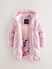 Baker by Ted Baker Shower Resistant Bow Pocket Chevron Padded Coat - Image 12 of 20