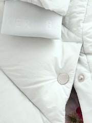 Baker by Ted Baker Shower Resistant Bow Pocket Chevron Padded Coat - Image 17 of 21