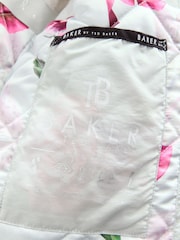 Baker by Ted Baker Shower Resistant Bow Pocket Chevron Padded Coat - Image 18 of 21