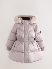 Baker by Ted Baker Shower Resistant Skirted Padded Black Coat - Image 10 of 16