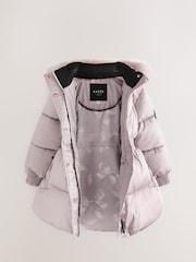 Baker by Ted Baker Shower Resistant Skirted Padded Black Coat - Image 11 of 16