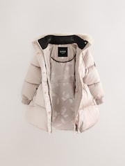 Baker by Ted Baker Oyster Shower Resistant Padded Skirted Coat - Image 2 of 7
