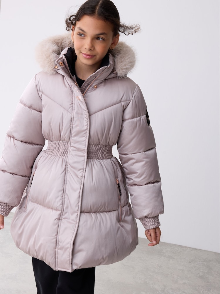 Buy Baker by Ted Baker Shower Resistant Skirted Padded Black Coat