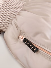 Baker by Ted Baker Oyster Shower Resistant Padded Skirted Coat - Image 7 of 7