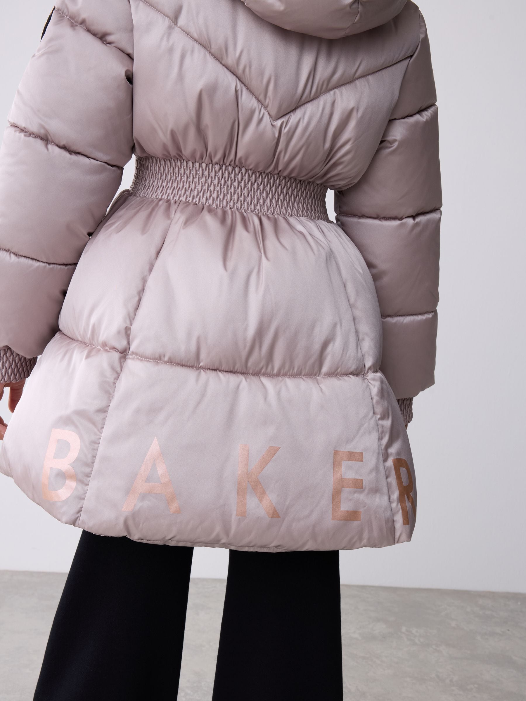 Buy Baker by Ted Baker Shower Resistant Skirted Padded Black Coat