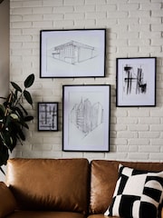 7 Piece Black Hadley Mixed Poster Frames - Image 2 of 3