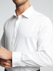Ted Baker Tailoring Стрейчевый двойной манжет Slim 100% хлопок белый рубашки - Image 3 of 3