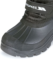 Trespass Unisex Kids Dodo Black Snow Boots - Image 3 of 4