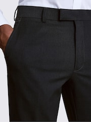 MOSS Charcoal Grey Slim Fit Stretch Trousers - Image 3 of 4