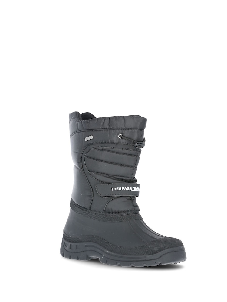 Trespass Adult Dodo Black Snow Boots - Image 1 of 2