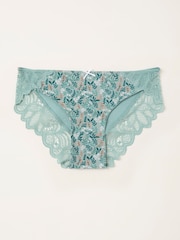 FatFace Green Haze Busy Bloom Brazillian Knickers - Image 1 of 2