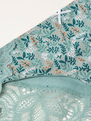 FatFace Green Haze Busy Bloom Brazillian Knickers - Image 2 of 2