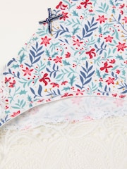 FatFace Ivory Floral Brazillian Knickers - Image 2 of 2
