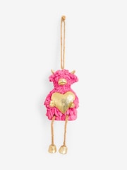 Decoração suspensa em forma de coração de Hamish The Highland Cow - Imagem 1 de 2