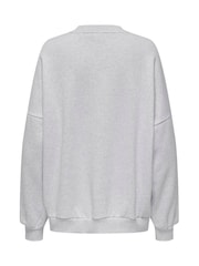 ONLY Grey Slogan Sweatshirt - Image 6 of 6