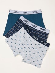 FatFace Grey 3 Pack of Off Roader Boxers - Image 1 of 2