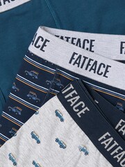 FatFace Grey 3 Pack of Off Roader Boxers - Image 2 of 2