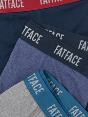 FatFace Navy 3 Pairs of Plain Boxers - Image 2 of 2