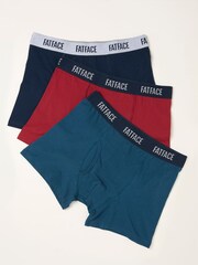 FatFace Multi 3 Pack of Plain Boxers - Image 1 of 2