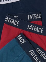 FatFace Multi 3 Pack of Plain Boxers - Image 2 of 2