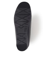 Pavers Black Smart Leather Moccasins - Image 4 of 5