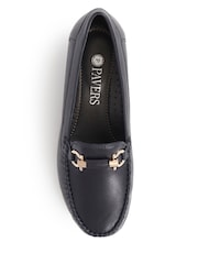 Pavers Blue Smart Leather Moccasins - Image 4 of 5