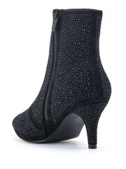 Pavers Black Cone Heeled Smart Ankle Boots - Image 3 of 5