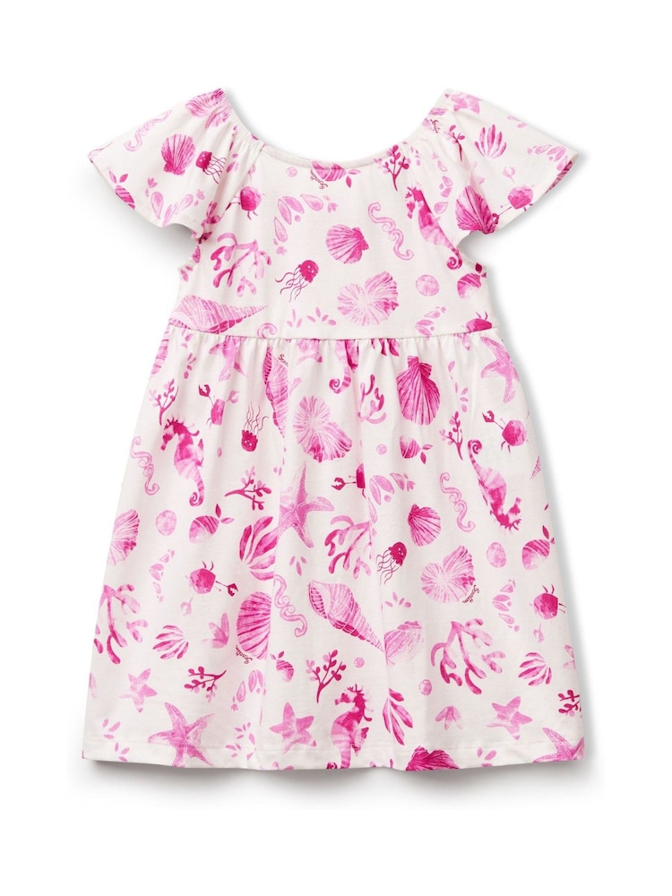 Benetton Girls All Over Print 100% Cotton Dress (2-6 yrs) - Image 1 of 3