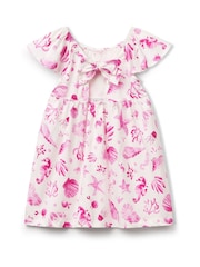 Benetton Girls All Over Print 100% Cotton Dress (2-6 yrs) - Image 2 of 3