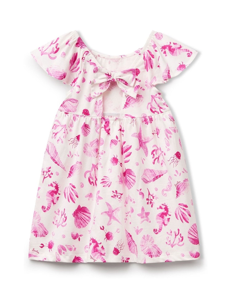 Benetton Girls All Over Print 100% Cotton Dress (2-6 yrs) - Image 2 of 3