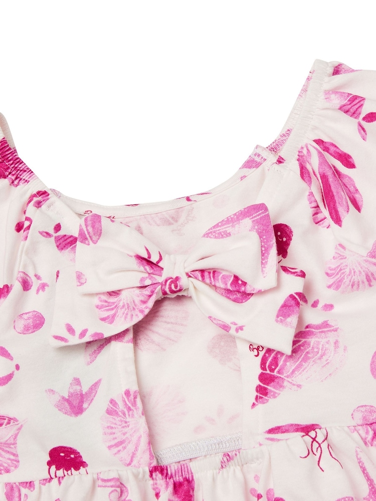 Benetton Girls All Over Print 100% Cotton Dress (2-6 yrs) - Image 3 of 3