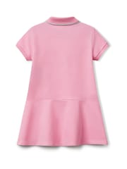 Benetton Girls Pink Piquet Polo Dress (2-6 yrs) - Image 2 of 3