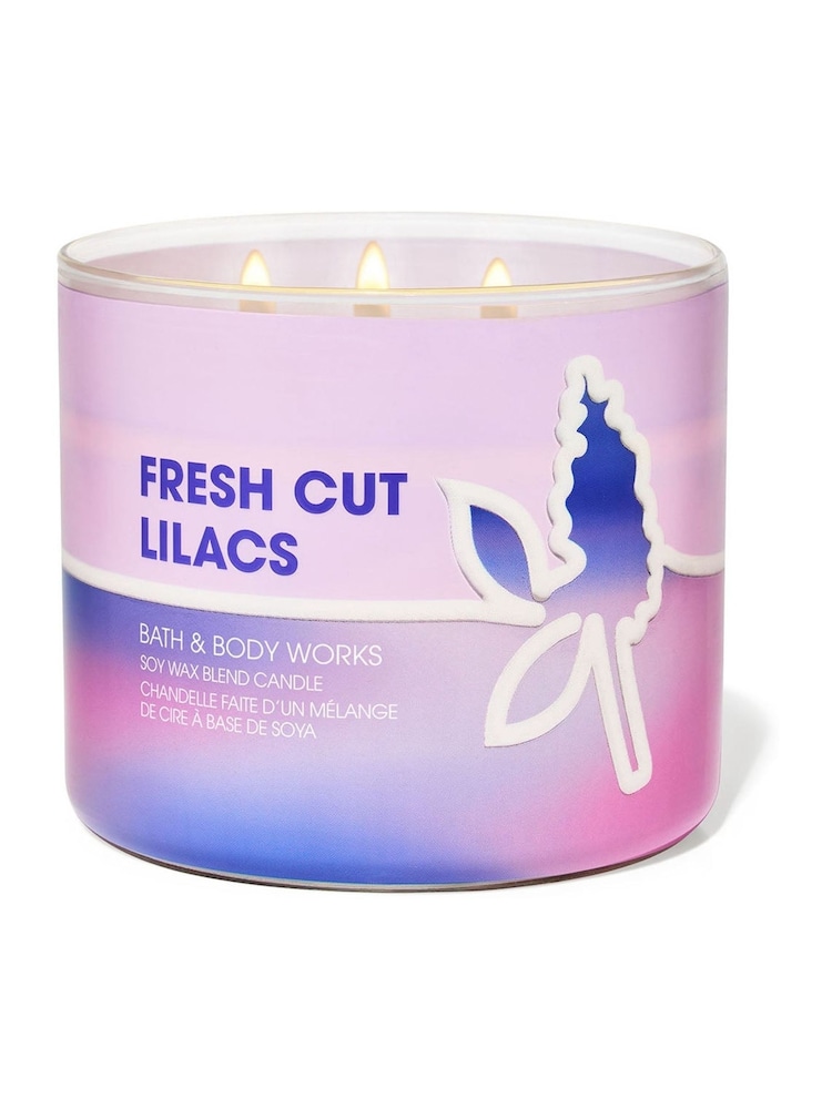 Bath & Body Works Freshcutlilacs 3 Wick Candle 14.5 oz / 411 g - Image 1 of 1