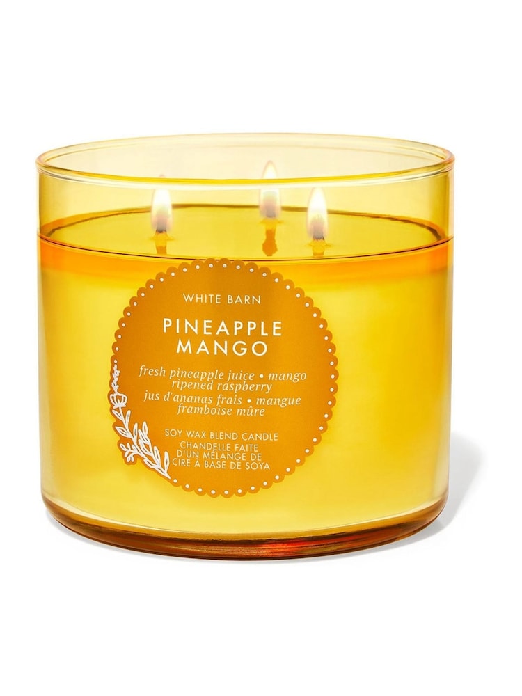 Bath & Body Works Pineapple Mango 3 Wick 3-Wick Candle 14.5 oz / 411 g - Image 1 of 1