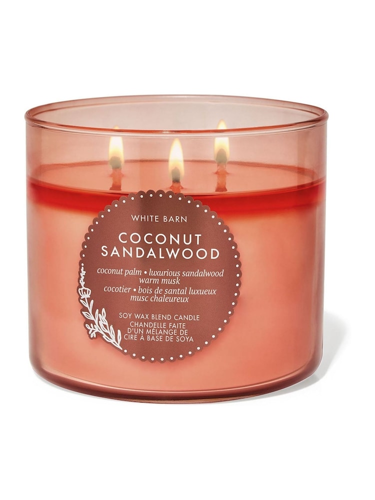 Bath & Body Works Sandalwood Coconut 3 Wick 3-Wick Candle 14.5 oz / 411 g - Image 1 of 1