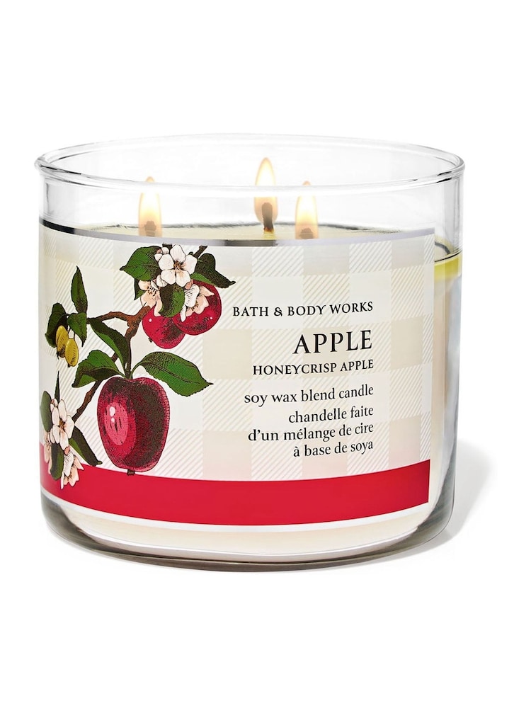 Bath & Body Works Honeycrisp Apple 3-Wick Candle 14.5 oz / 411 g - Image 1 of 1