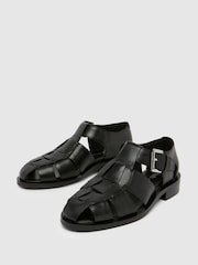 Schuh EC Lesia Suede Fisherman Brown Shoes - Image 3 of 4
