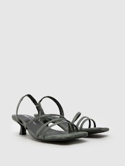 Schuh Green Steele Strappy Kitten Sandals - Image 2 of 4