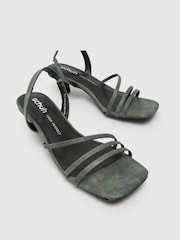 Schuh Green Steele Strappy Kitten Sandals - Image 3 of 4