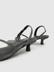 Schuh Green Steele Strappy Kitten Sandals - Image 4 of 4