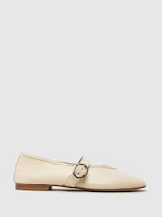 Schuh Lavena Mary Jane Brown Ballerinas - Image 1 of 4