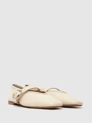Schuh Lavena Mary Jane Brown Ballerinas - Image 2 of 4