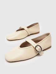 Schuh Lavena Mary Jane Brown Ballerinas - Image 4 of 4