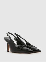 Черный - Туфли-лодочки с ремешком через пятку и бантом Schuh ec Suki - Image 2 of 4
