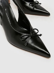 Черный - Туфли-лодочки с ремешком через пятку и бантом Schuh ec Suki - Image 3 of 4